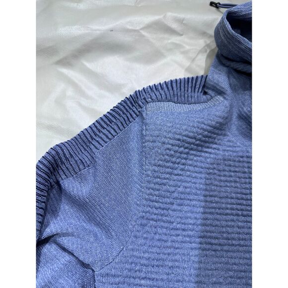 Under Armour Women Small Intelliknit Funnel Neck Sweater Long sleeve Blue NEW - Picture 5 of 10